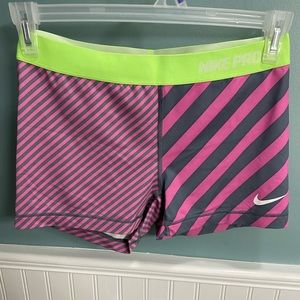 Purple & Grey Striped Nike Spandex
